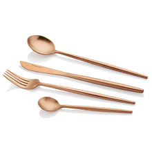 16 Piece Bronze Piper Stainless Steel Cutlery Set